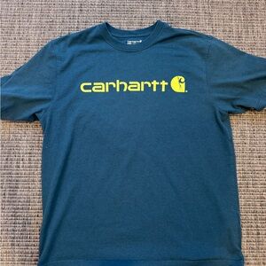Carhartt Men's T-Shirt with Yellow Logo